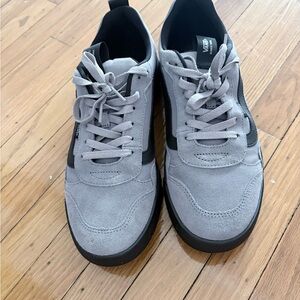 Gray and Black Men's Vans only worn once